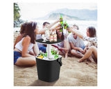COSTWAY 15L Outdoor Pop up Ice Bucket Table