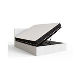 Serena King Side Lift Ottoman Bed-White