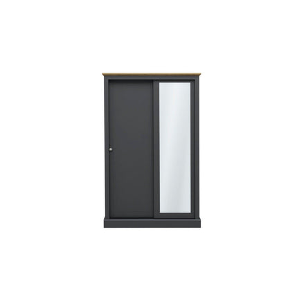 Dagwood 2 Door Sliding Wardrobe Charcoal