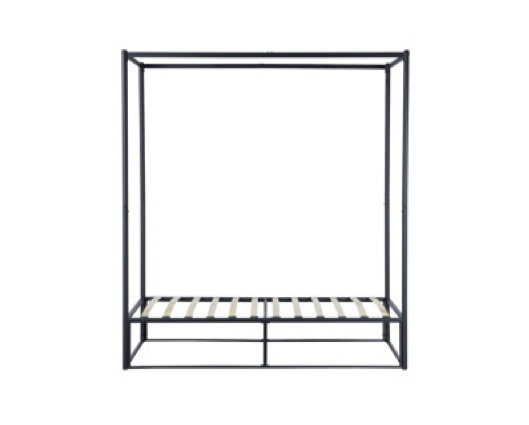 Farringdon Metal 4 Poster Single Bed - Black