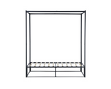Farringdon Metal 4 Poster Single Bed - Black