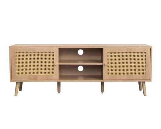 Croxley Rattan Large TV Unit - Oak