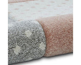 Hearts + Stars Kids Rug - Pink - 120cm x 170cm