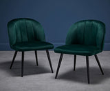 Octavia Dining Chair Green (Pair)