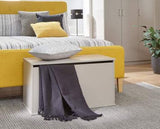 Princeton Ottoman Storage Box-Grey