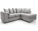 Daisy Right Hand Facing Corner Sofa - Light Grey