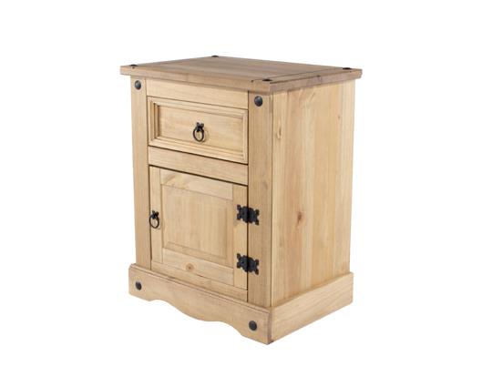 Corona 1 door, 1 drawer bedside cabinet