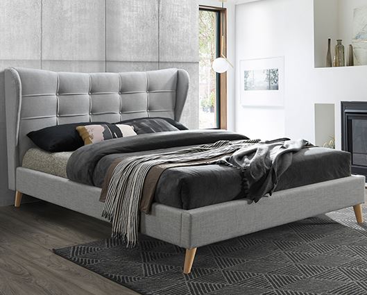 Harper Small Double Bed - Dove Grey