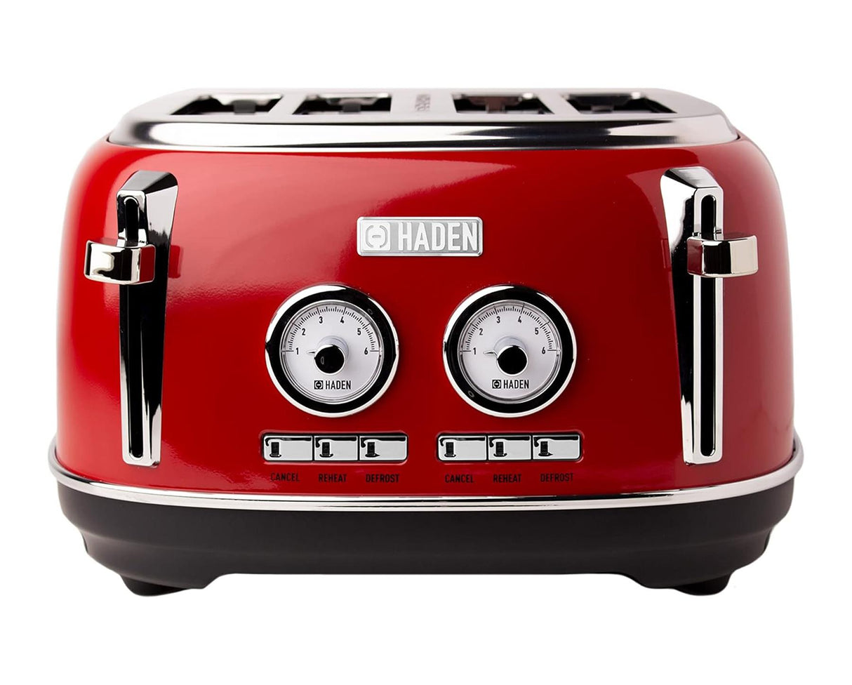 Haden Jersey 4 Slice Toaster Red