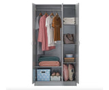 Easton 3 Door Double Wardrobe- Grey