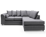 Daisy Right Hand Facing Corner Sofa - Dark Grey