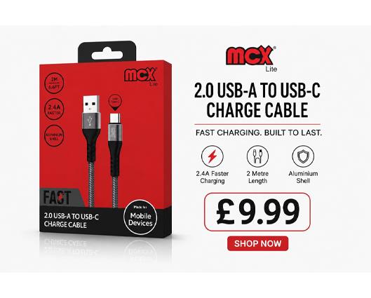 MCX USB-A to USB-C Charge Cable
