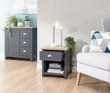Lachlan Lamp Table-Blue