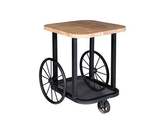 Carrie Wheel End Table