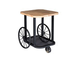 Carrie Wheel End Table