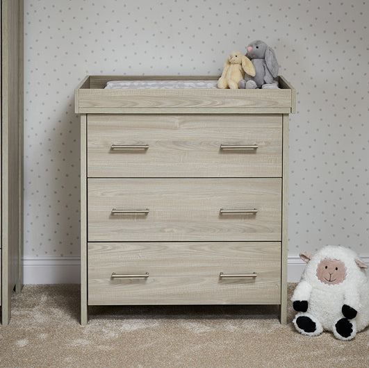 Nina Mini 2 Piece Room Set & Underdrawer - Grey Wash & White