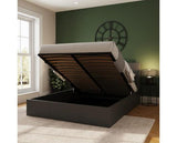 King End Lift Ottoman Bed-Grey