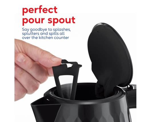 Russell Hobbs Honeycomb Kettle Black