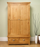 Winona 2 Door 2 Drawer Wardrobe - Oak