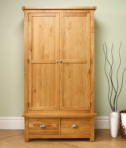 Winona 2 Door 2 Drawer Wardrobe - Oak