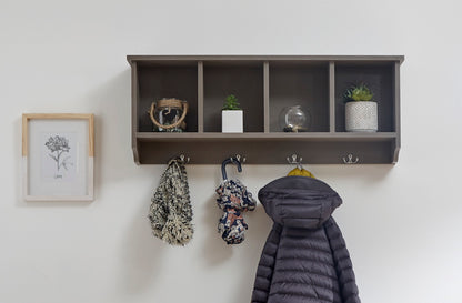 Kayleigh Wall Rack- Grey