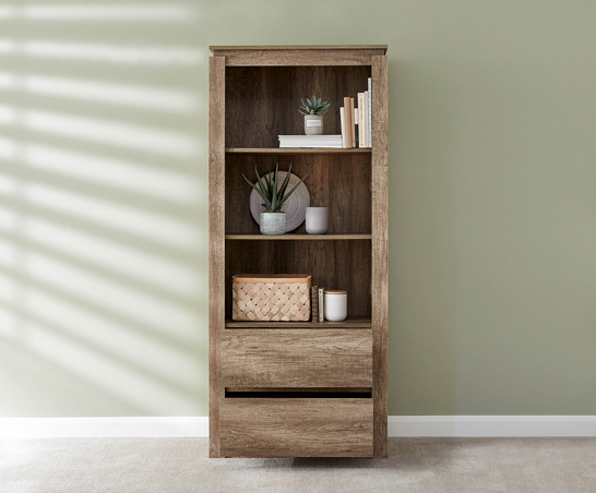 Casis Oak Bookcase