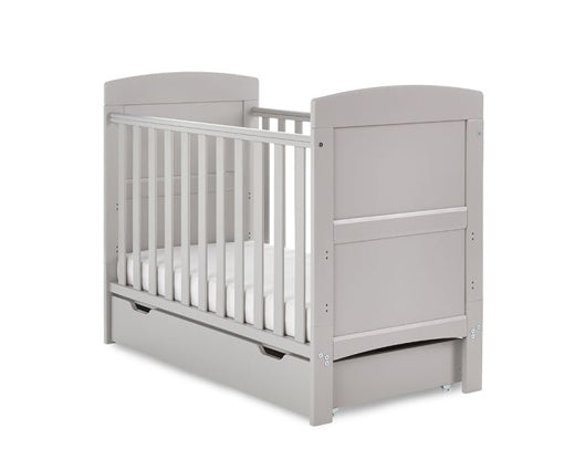 Grady Mini Cot Bed & Under Drawer - Warm Grey