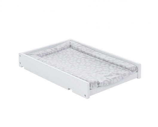 Space Saver Cot, Under Drawer, Cot Top Changer & Fibre Mattress - White