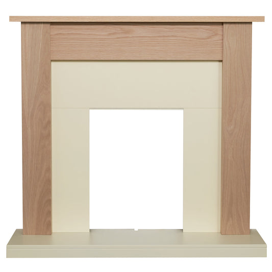 Skyla Fireplace in Oak and Cream, 43 inch
