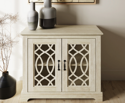 Angel 2 Door Sideboard- Dusty Grey & Oak