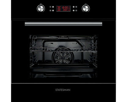 Statesman BSM60BL Built-in Multifunction Fan Oven Black