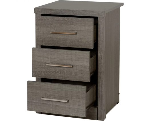 Lamont 3 Drawer Bedside Chest 