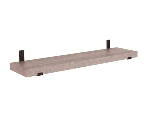 Jackson 60cm chunky shelf with sit on brackets - grey oak effect