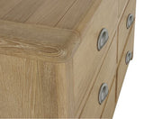 Malani Limed Oak 6 Drawer Wide Chest