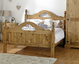 Corona Scroll 4'6" Bed High Foot End