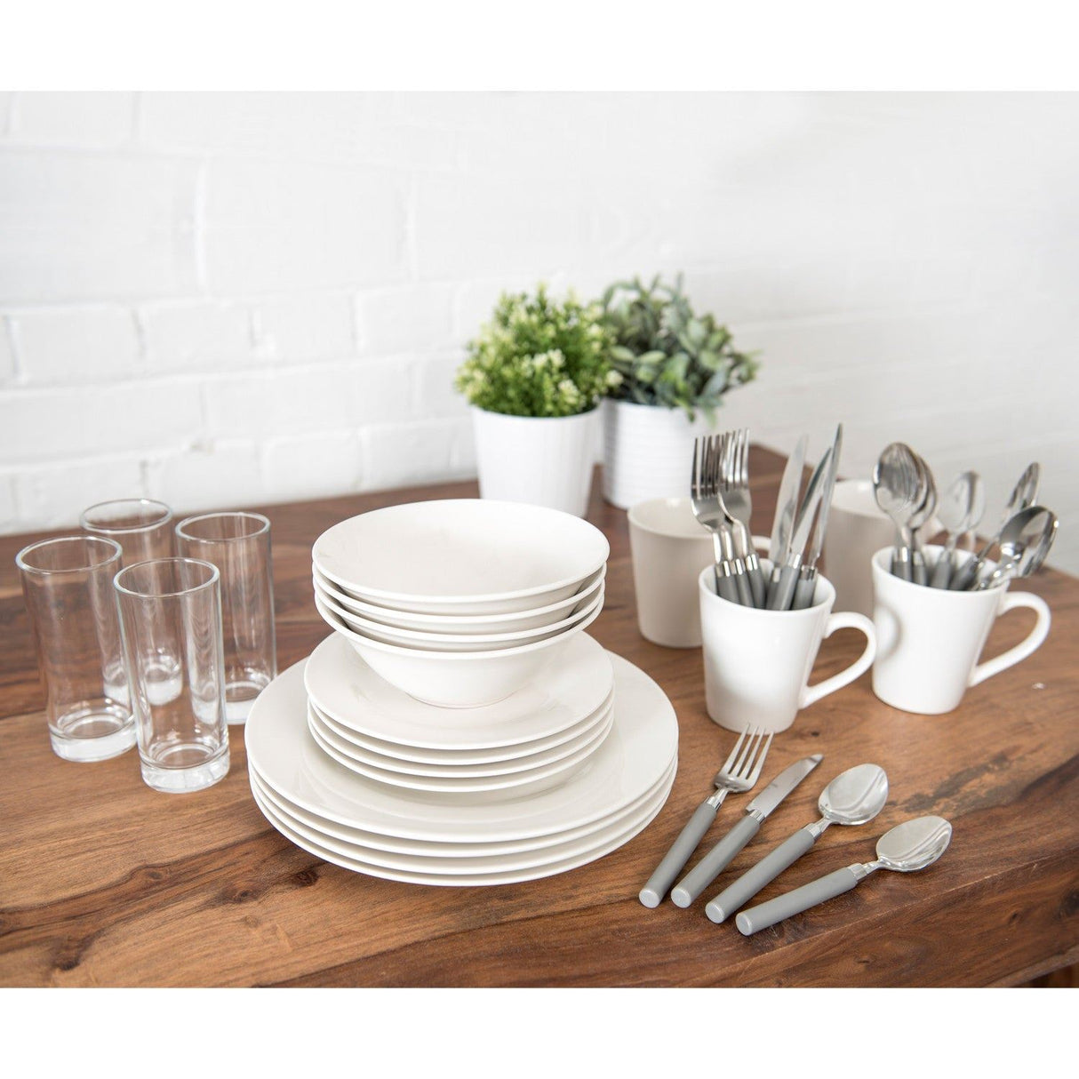 Sabichi 36pc Dining Set White
