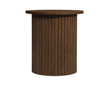 Axel Fluted Side Table - Walnut