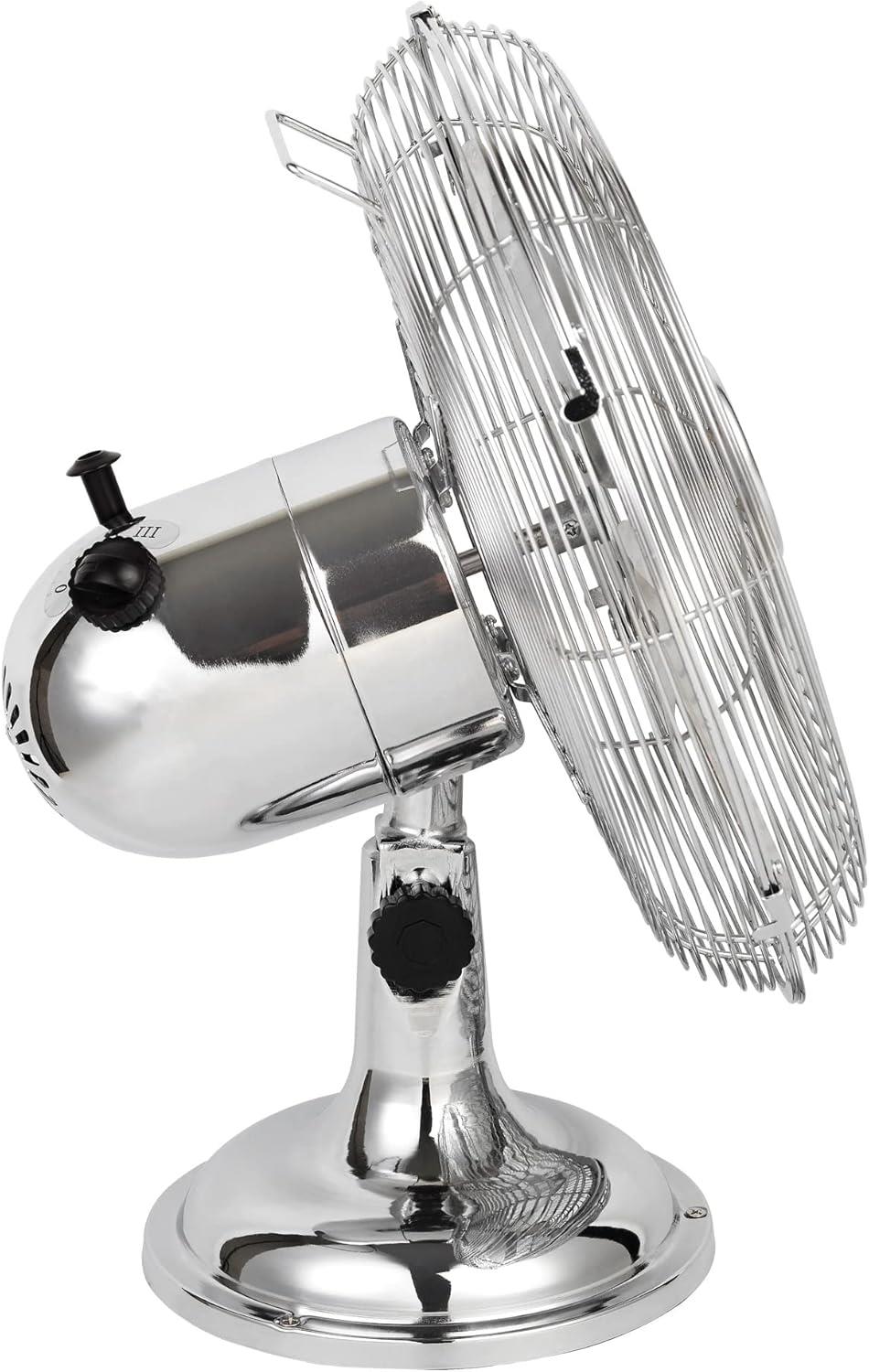 Igenix 12" Chrome Desk Fan