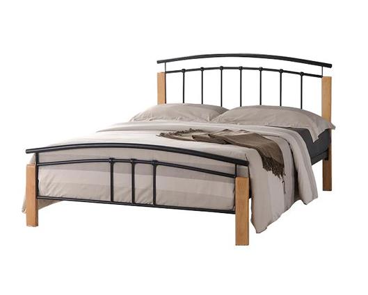 Tetras King Bed Frame - Black & Oak