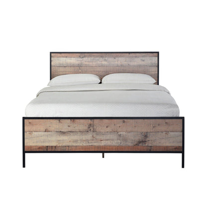 Hoxton Double Bed - Oak Effect