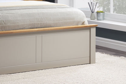 Phoenix Double Ottoman Bed - Pearl Grey