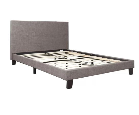 Berlin Fabric Bed Grey - Small Double