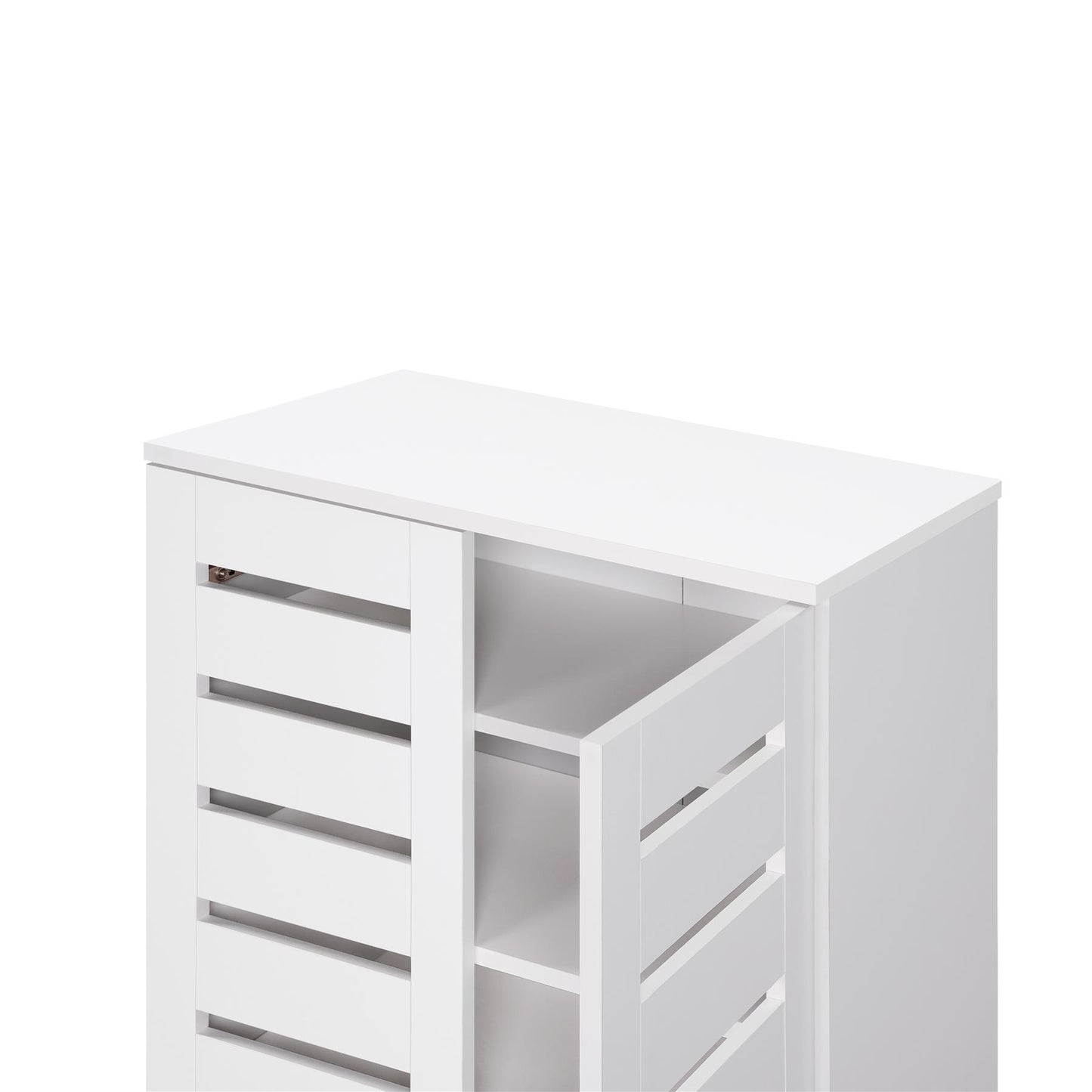 Euston 2 Door Shoe Cabinet - White