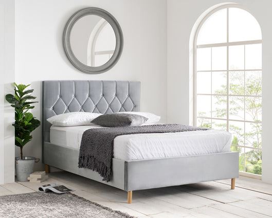 Loxley King Ottoman Bed - Grey