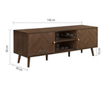 Herringford Large TV Unit - Walnut