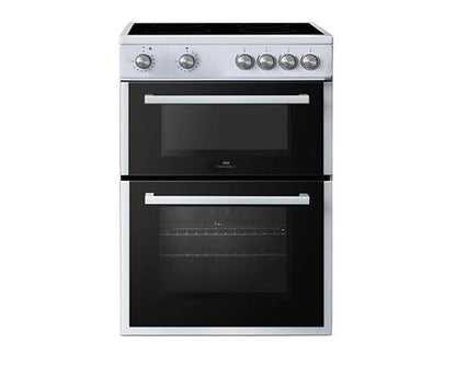 New World NWTC60CW 60cm Twin Cavity Electric Cooker with Ceramic Hob