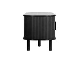 Axel Fluted Small TV Unit - Black