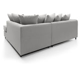 Daisy Right Hand Facing Corner Sofa - Light Grey