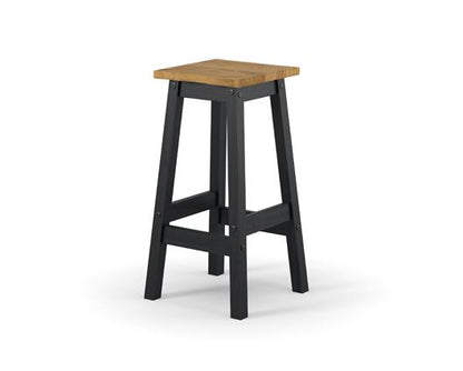 Live edge high breakfast stools (pair)