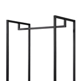Scala Open Wardrobe with 2 Shelves - Black